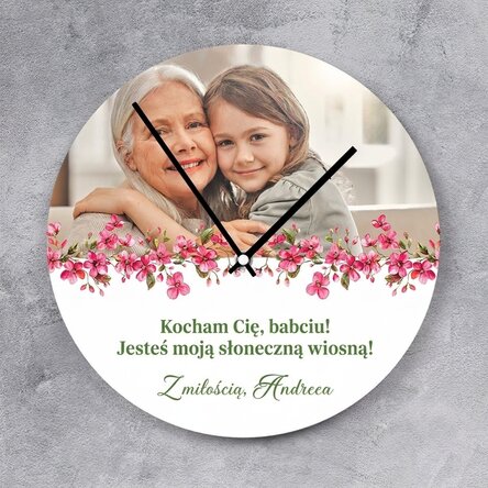 Spodziek z indywidualnym nadrukiem ze zdjęciem i napisem – Floral