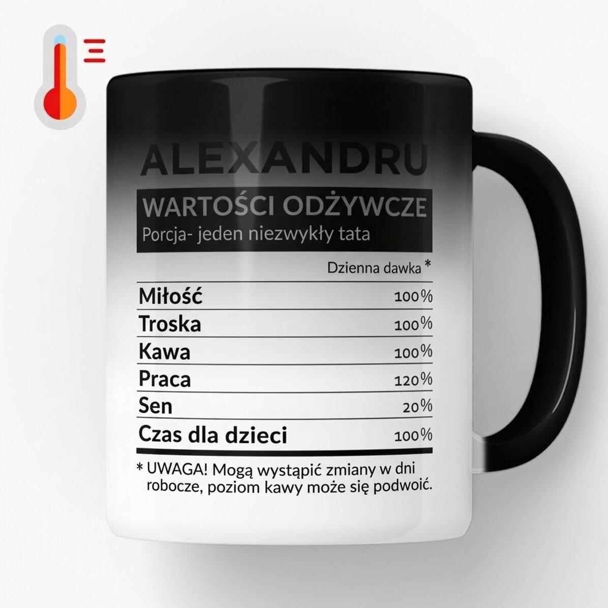 Spersonalizowany kubek termiczny z nadrukiem – Wartości odżywcze