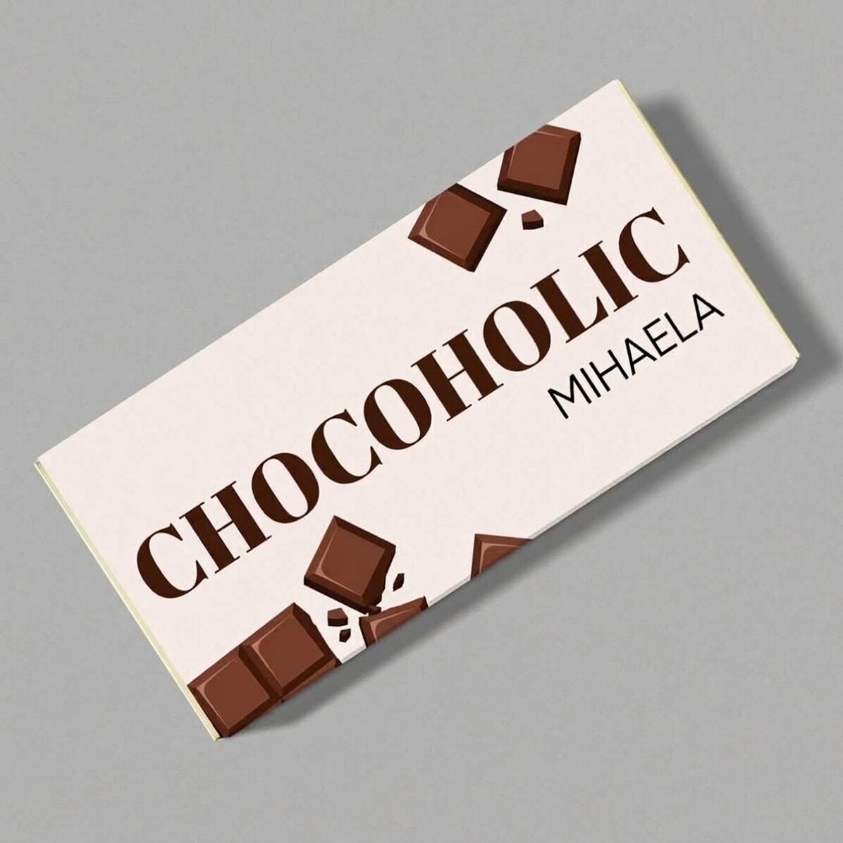 Czekolada z indywidualnym napisem – Chocoholic
