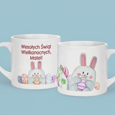 Spersonalizowany kubek dla dzieci z napisem – Wesołych Świąt Wielkanocnych!