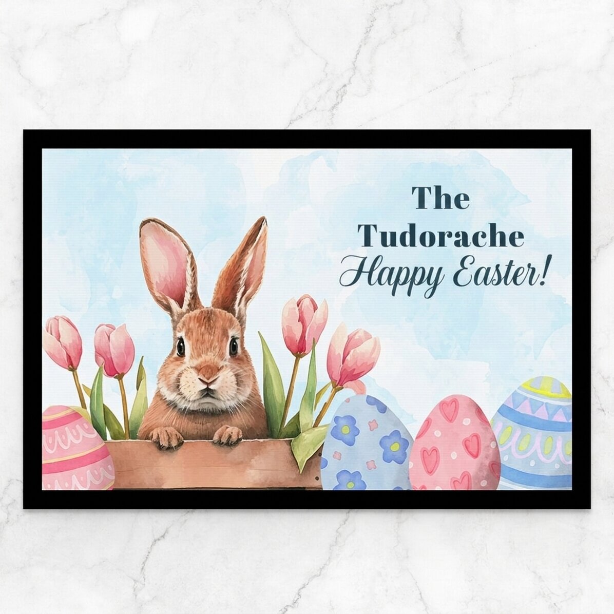 Spersonalizowana wycieraczka z napisem – Cute bunny