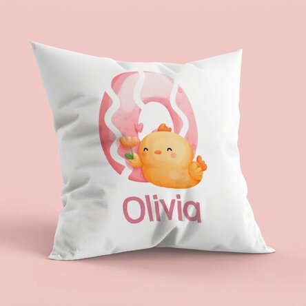 Poduszka z imieniem i inicjałem – Cute