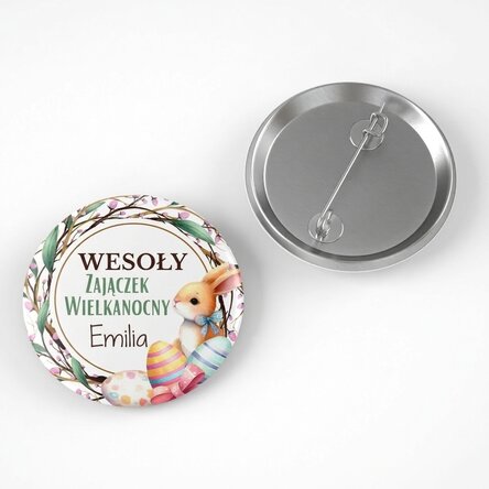 Spersonalizowana plakietka z życzeniami wielkanocnymi – Happy bunny