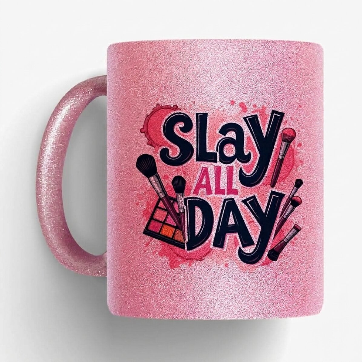 Spersonalizowany kubek z brokatem i napisem – Slay