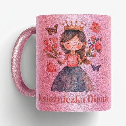 Spersonalizowany kubek z napisem – „Lovely princess”