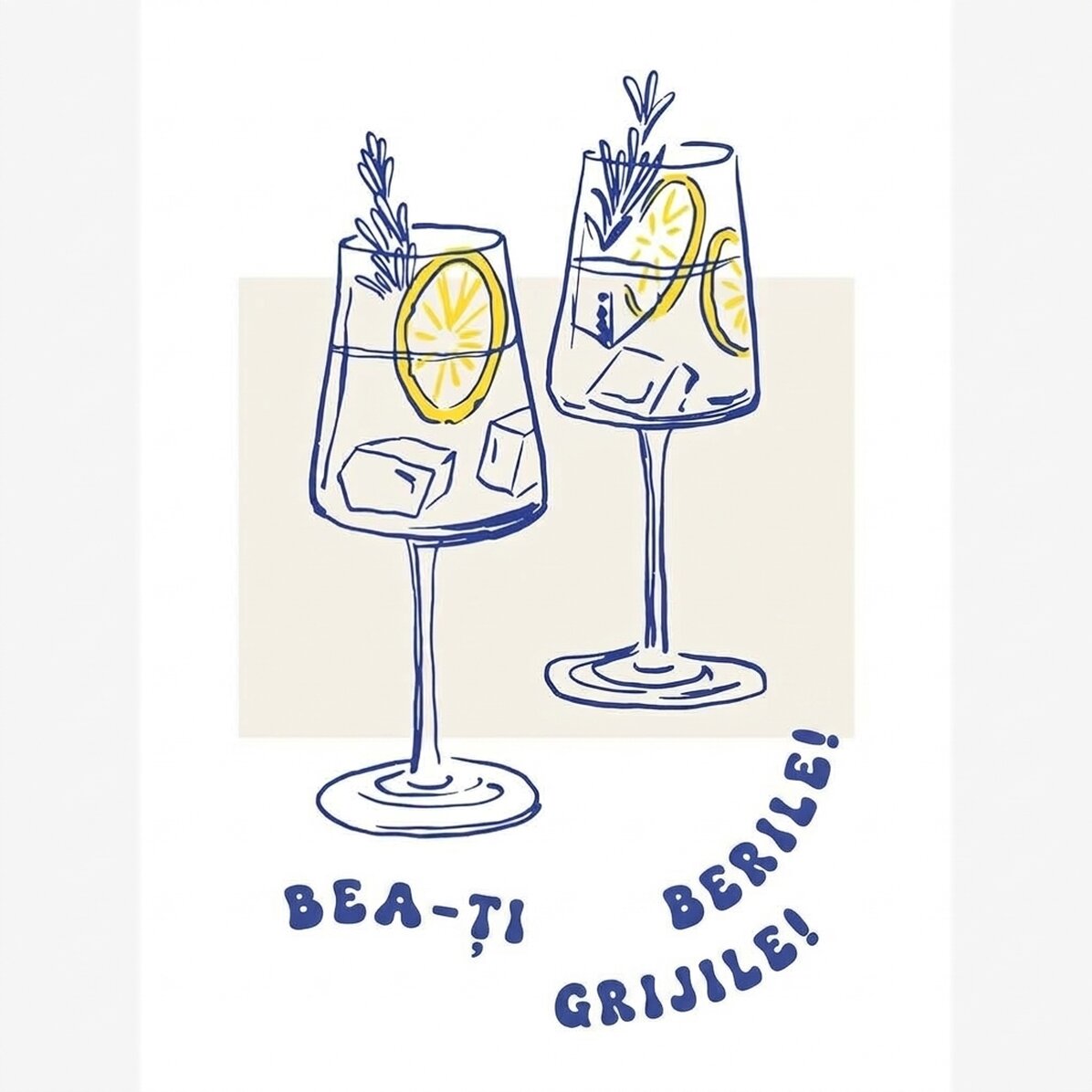 Plakat „Drink away”