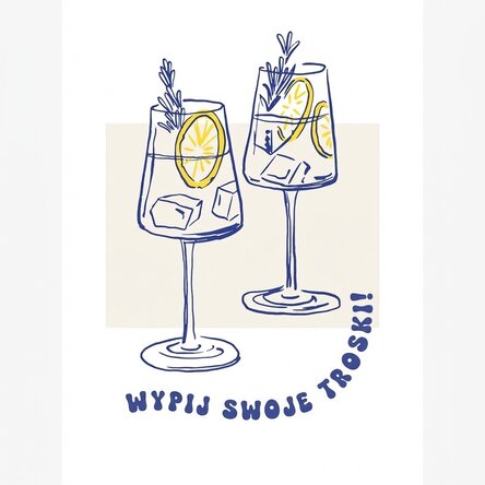 Plakat „Drink away”