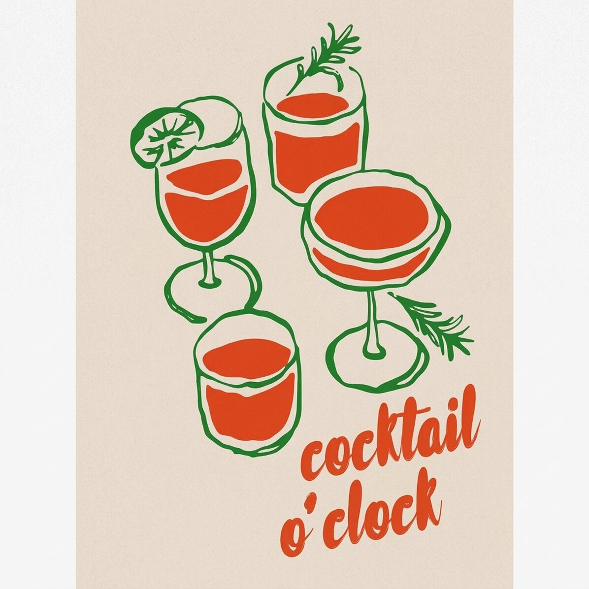 Plakat „Cocktail o