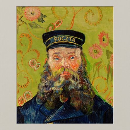 Plakat Vincenta van Gogha, „Listonosz Joseph Roulin”, 1889 r.