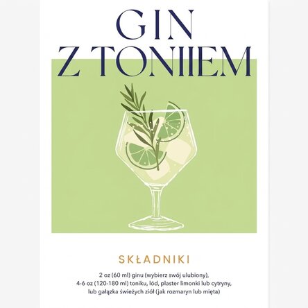 Plakat „Gin Tonic”