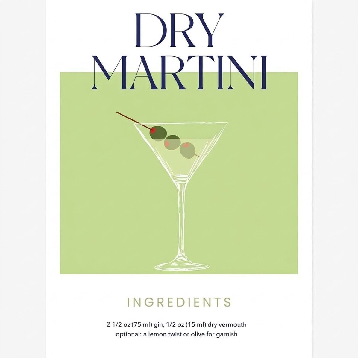 Plakat „Dry Martini”