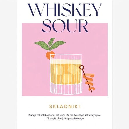 Plakat „Whiskey Sour”