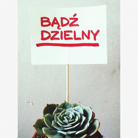 Plakat „Be brave”