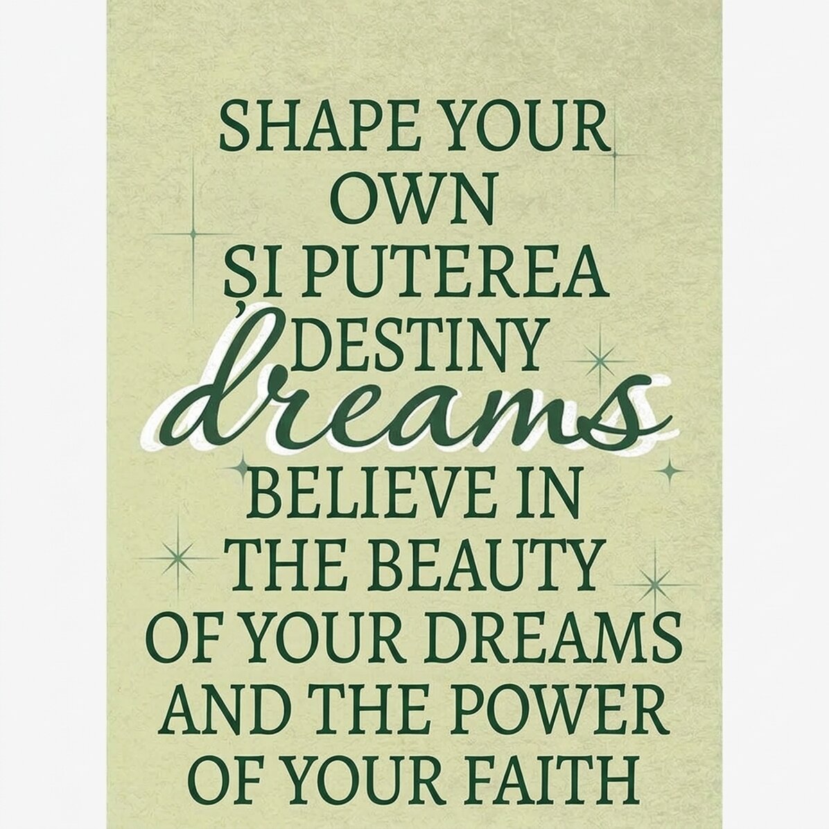Plakat „Faith”
