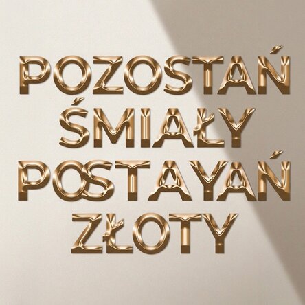 Plakat „Stay Bold Stay Gold”