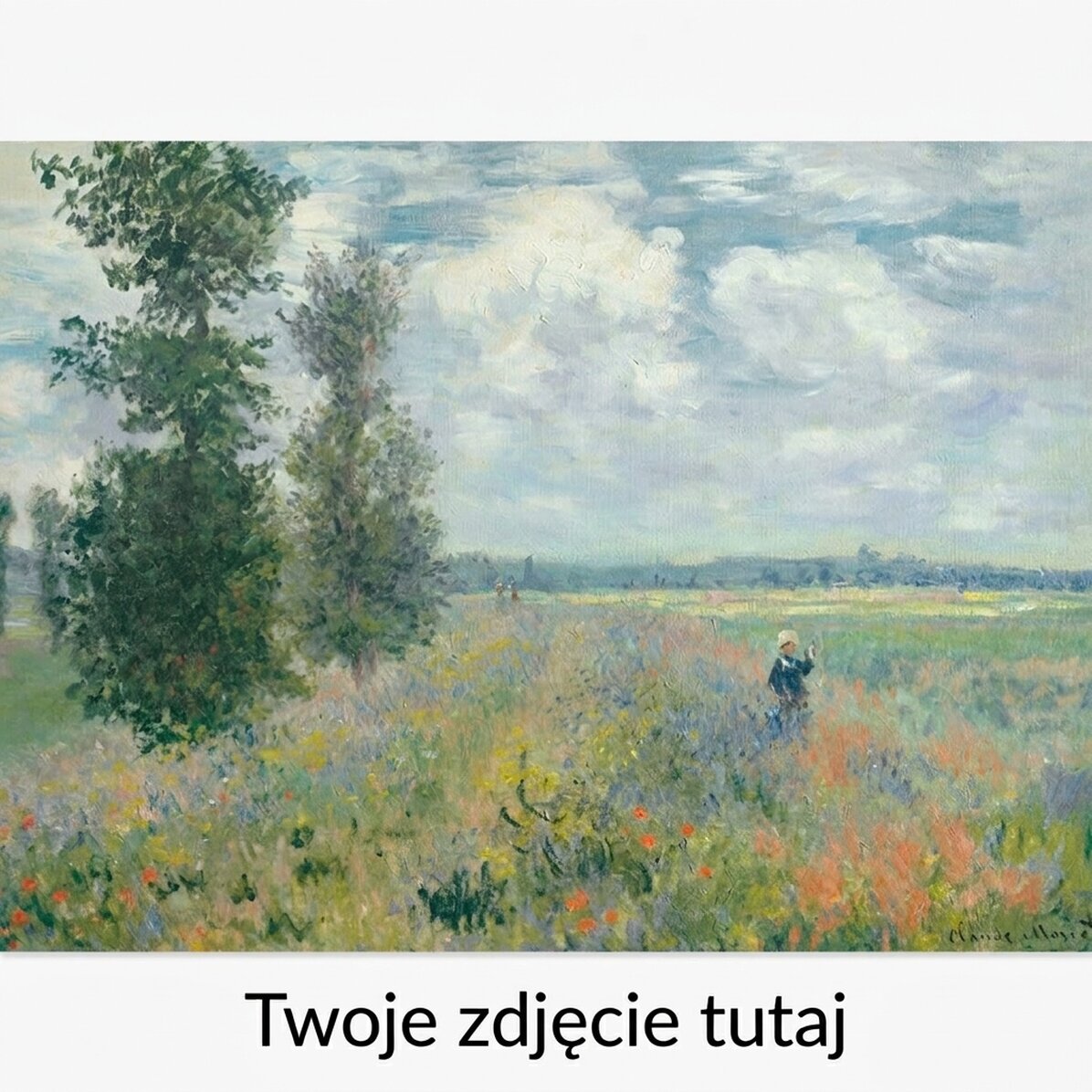 Plakat w formacie poziomym – Claude Monet, Pole maków koło Argenteuil, 1875 r.