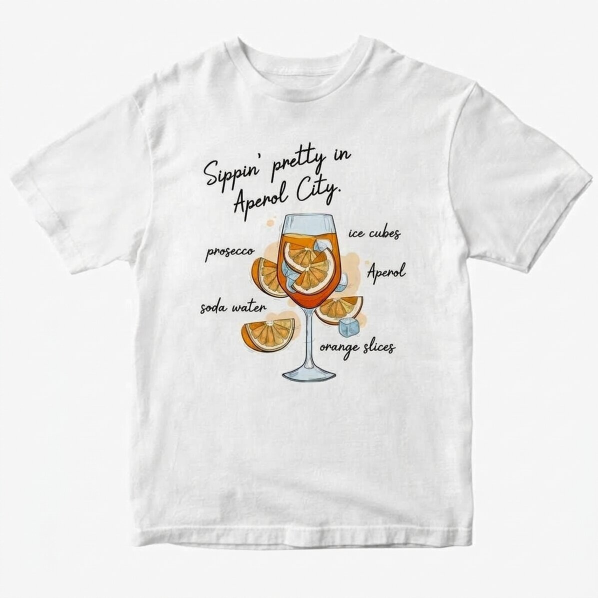 Koszulka bawełniana z nadrukiem – Aperol