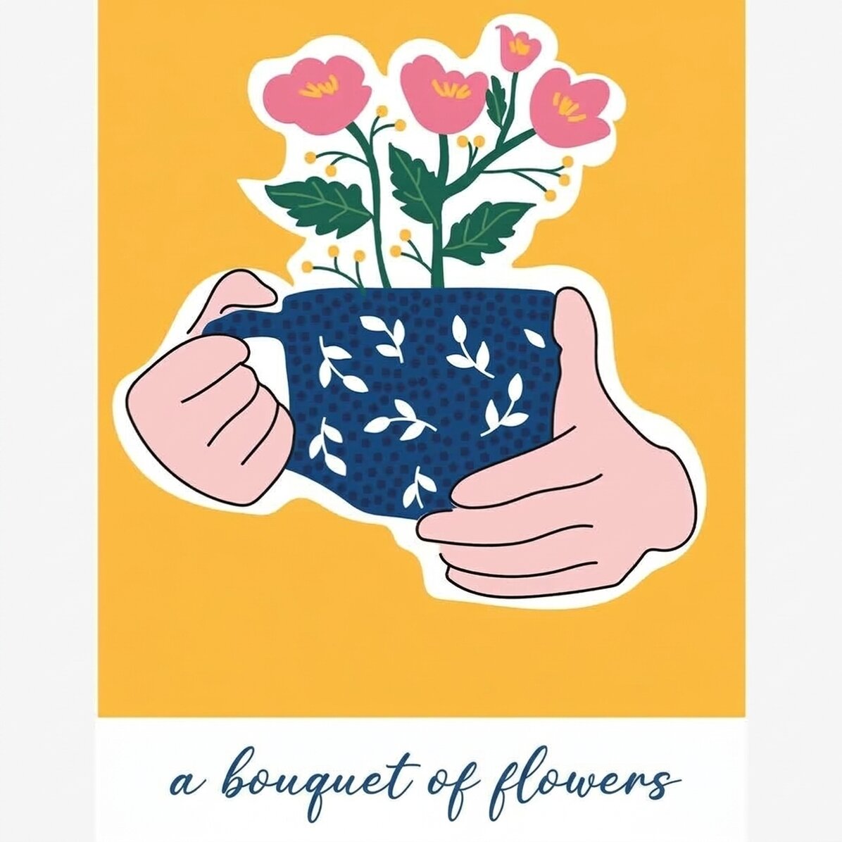 Plakat „A cup of flowers”