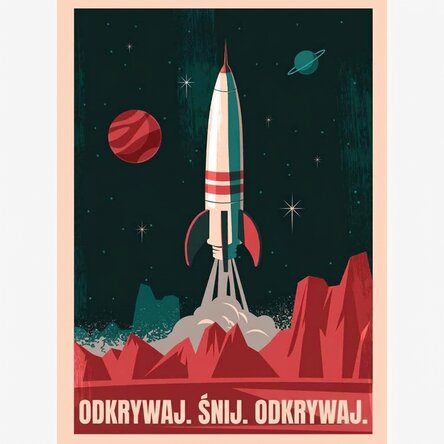 Plakat „Rakieta kosmiczna”