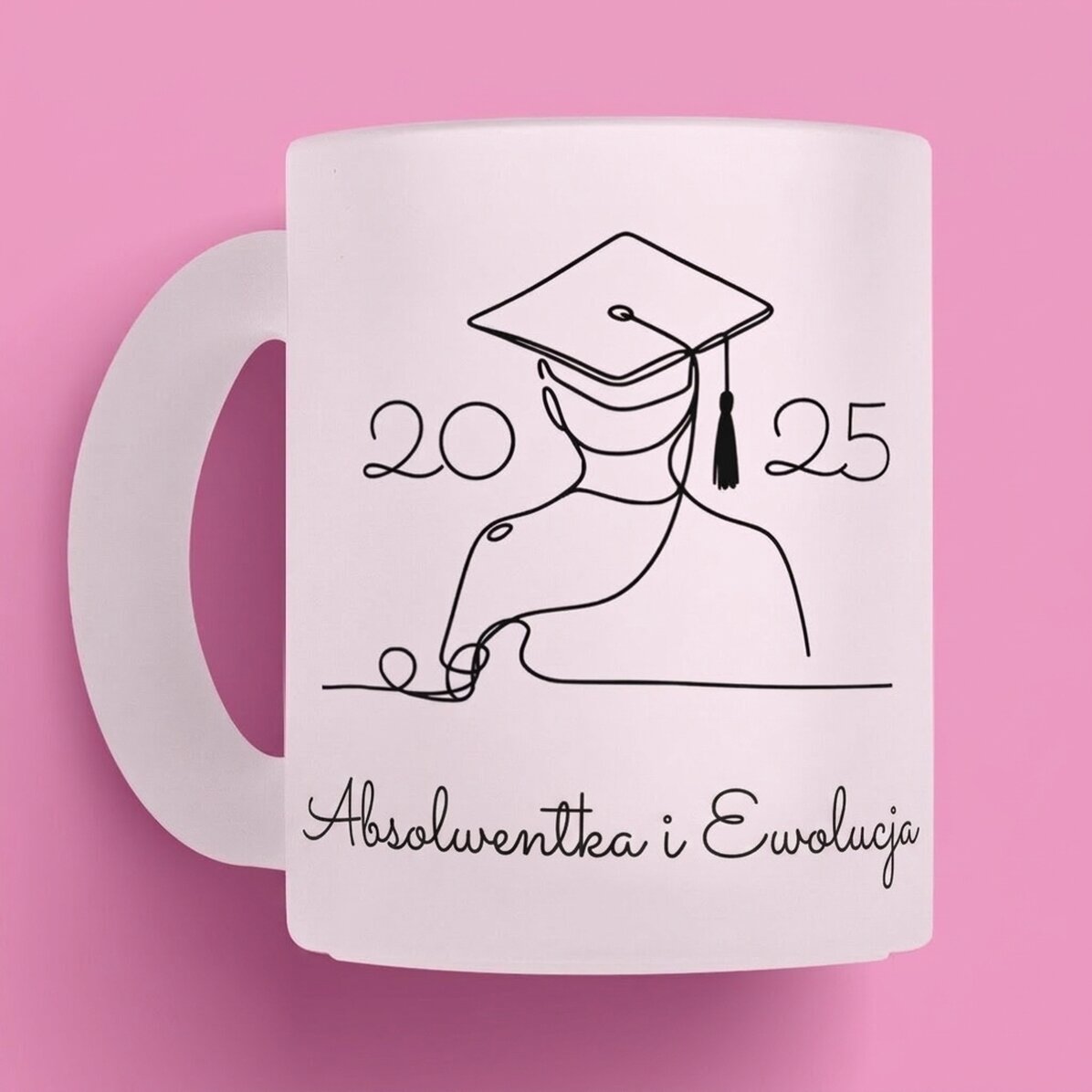Spersonalizowany kubek z imieniem i napisem – Line art Graduation
