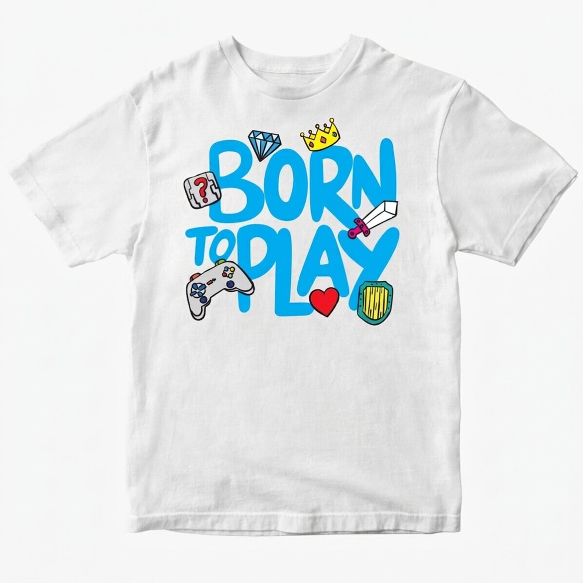 Spersonalizowana bawełniana koszulka dla dzieci – Born to play