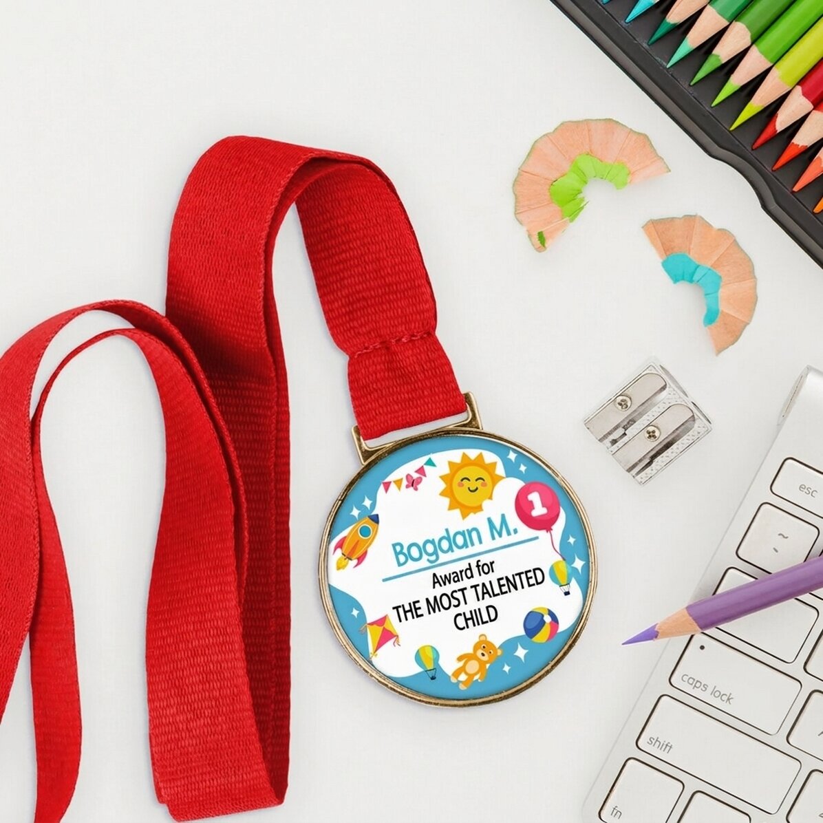 Spersonalizowany medal z napisem – Dzień Dziecka