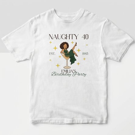 Koszulka bawełniana z nadrukiem – Naughty