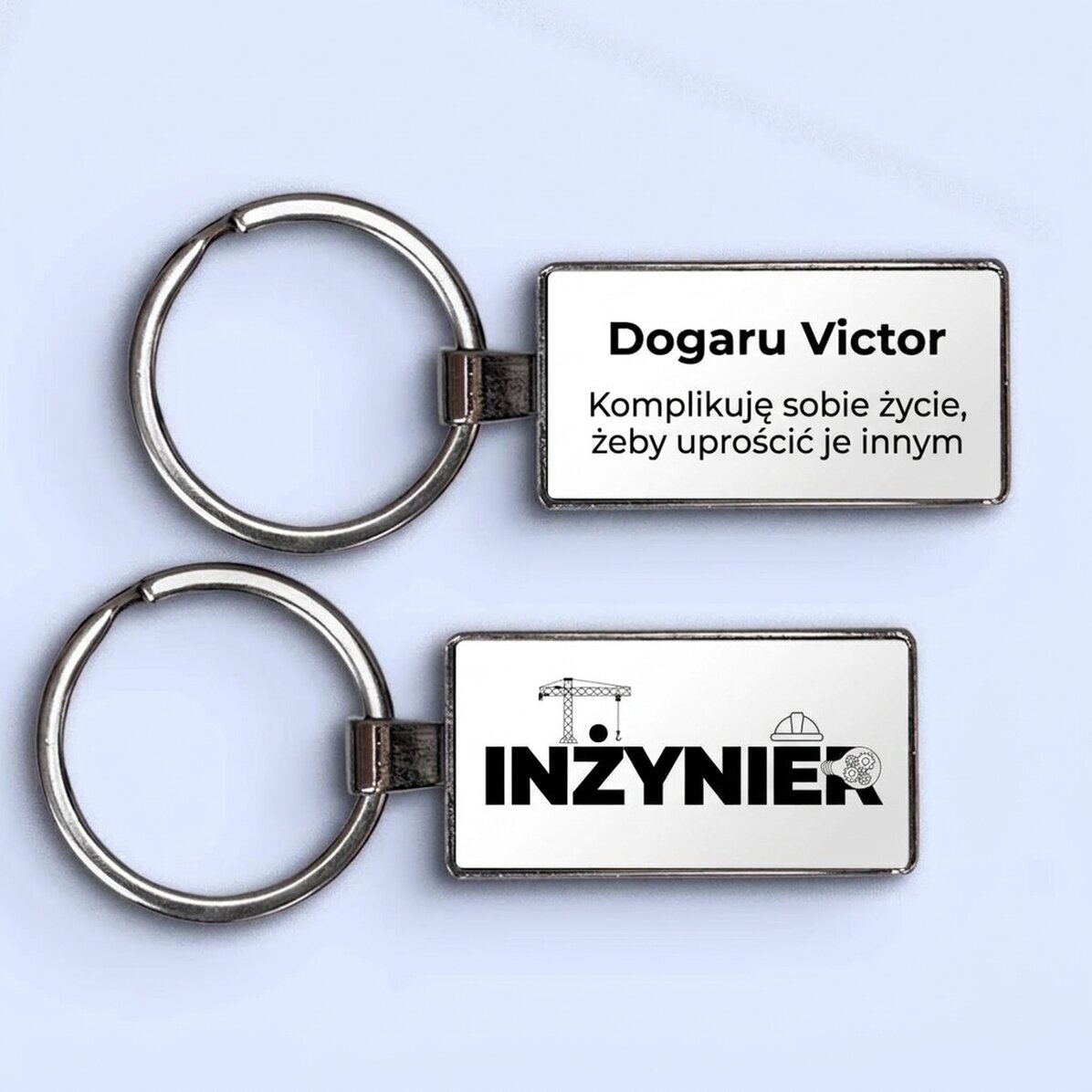 Spersonalizowany brelok z imieniem i napisem – Inżynier