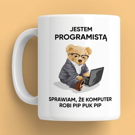 Spersonalizowany kubek z napisem – „I am a programmer”