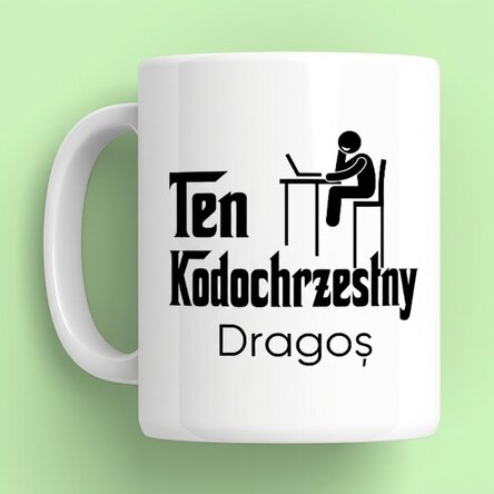 Spersonalizowany kubek z imieniem – The codefather