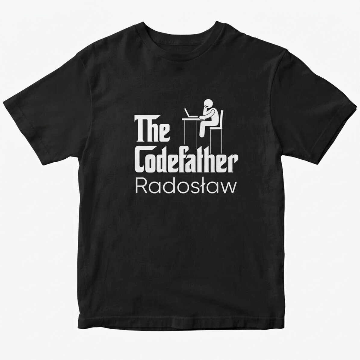 Koszulka bawełniana z nadrukiem – The codefather