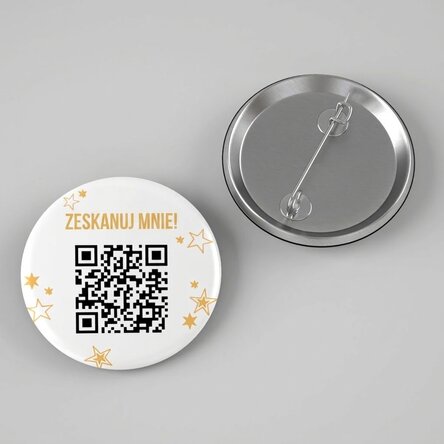 Spersonalizowana plakietka z napisem i kodem QR