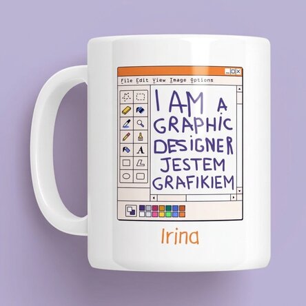 Spersonalizowany kubek z imieniem – grafik
