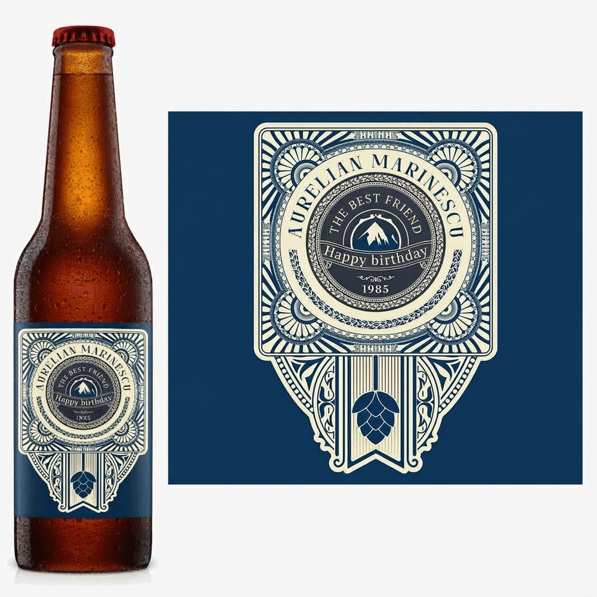 Piwo z indywidualnym napisem – Vintage Hop
