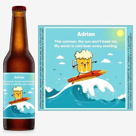 Personalised beer with message - Special summer beer