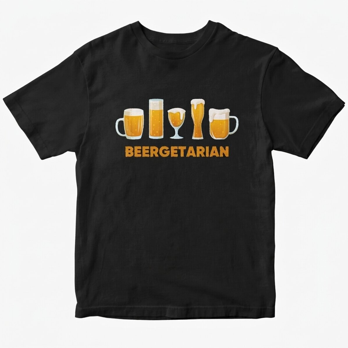 Koszulka bawełniana z nadrukiem – Beergetarian