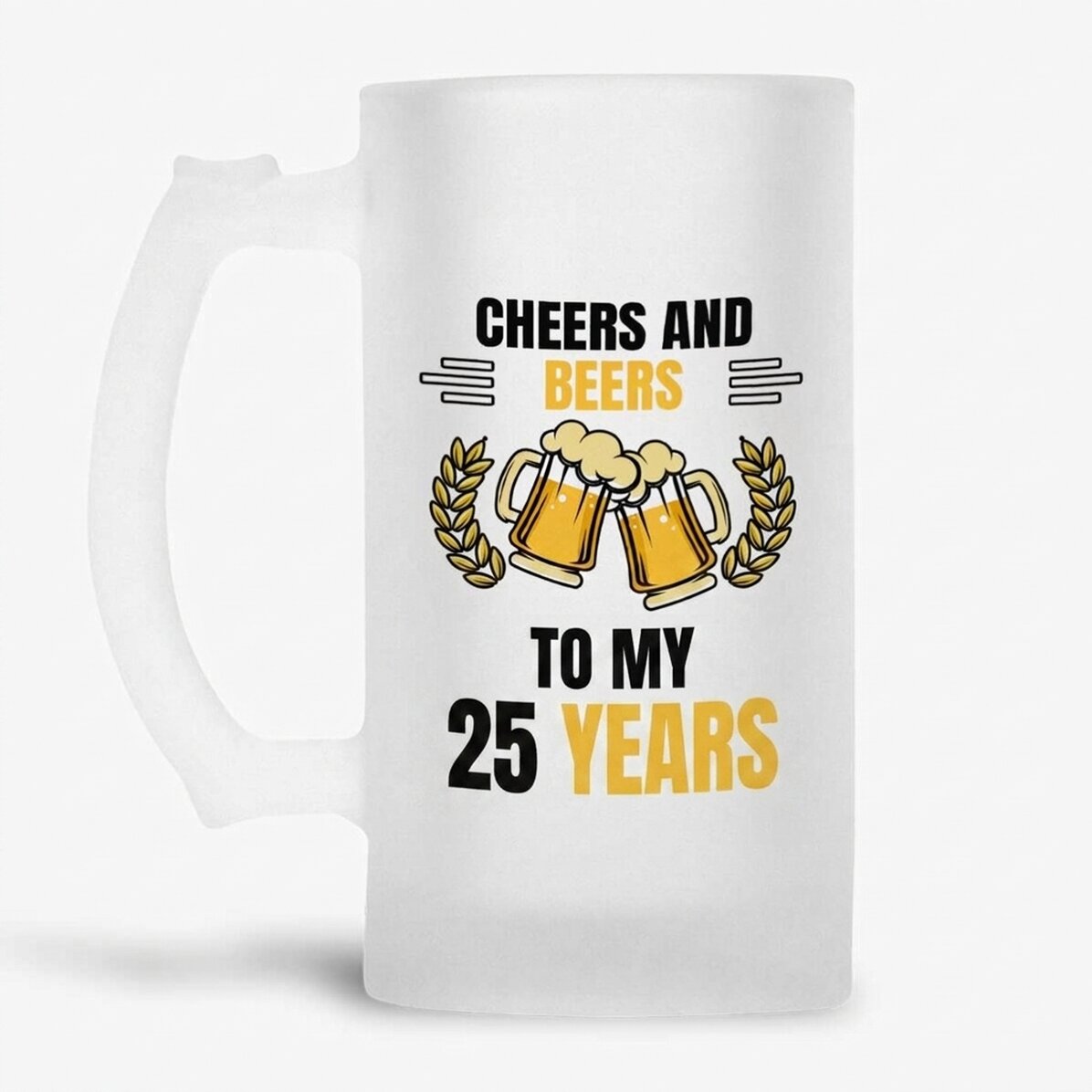 Spersonalizowany kufel do piwa z napisem – Cheers and Beers