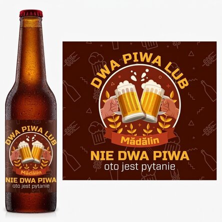 Piwo z indywidualnym nadrukiem – Two beers