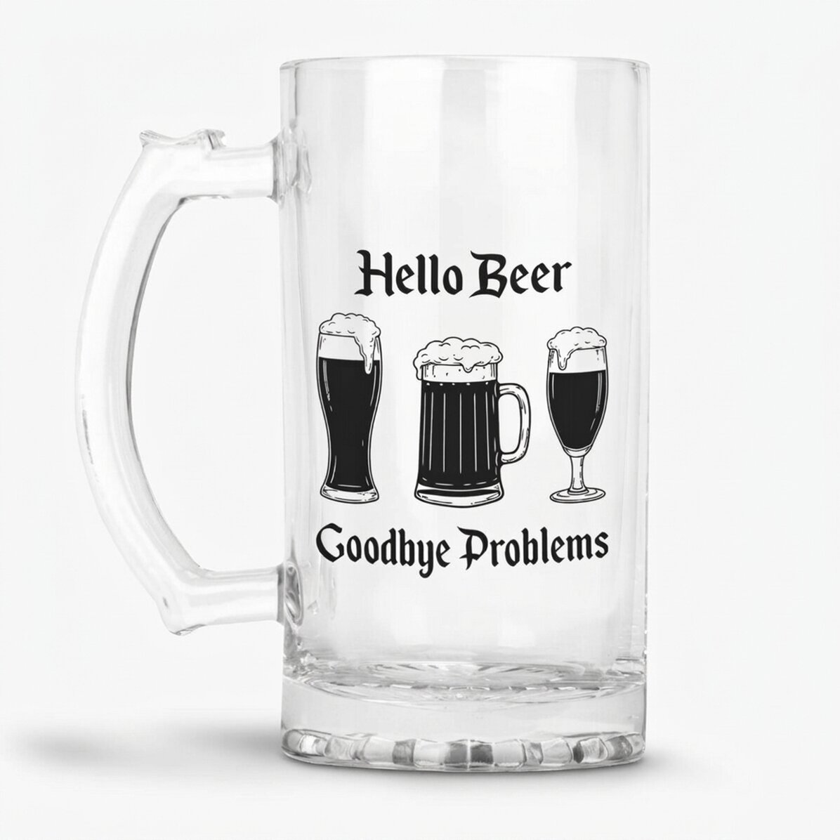 Spersonalizowany kufel do piwa z napisem – Hello Beer