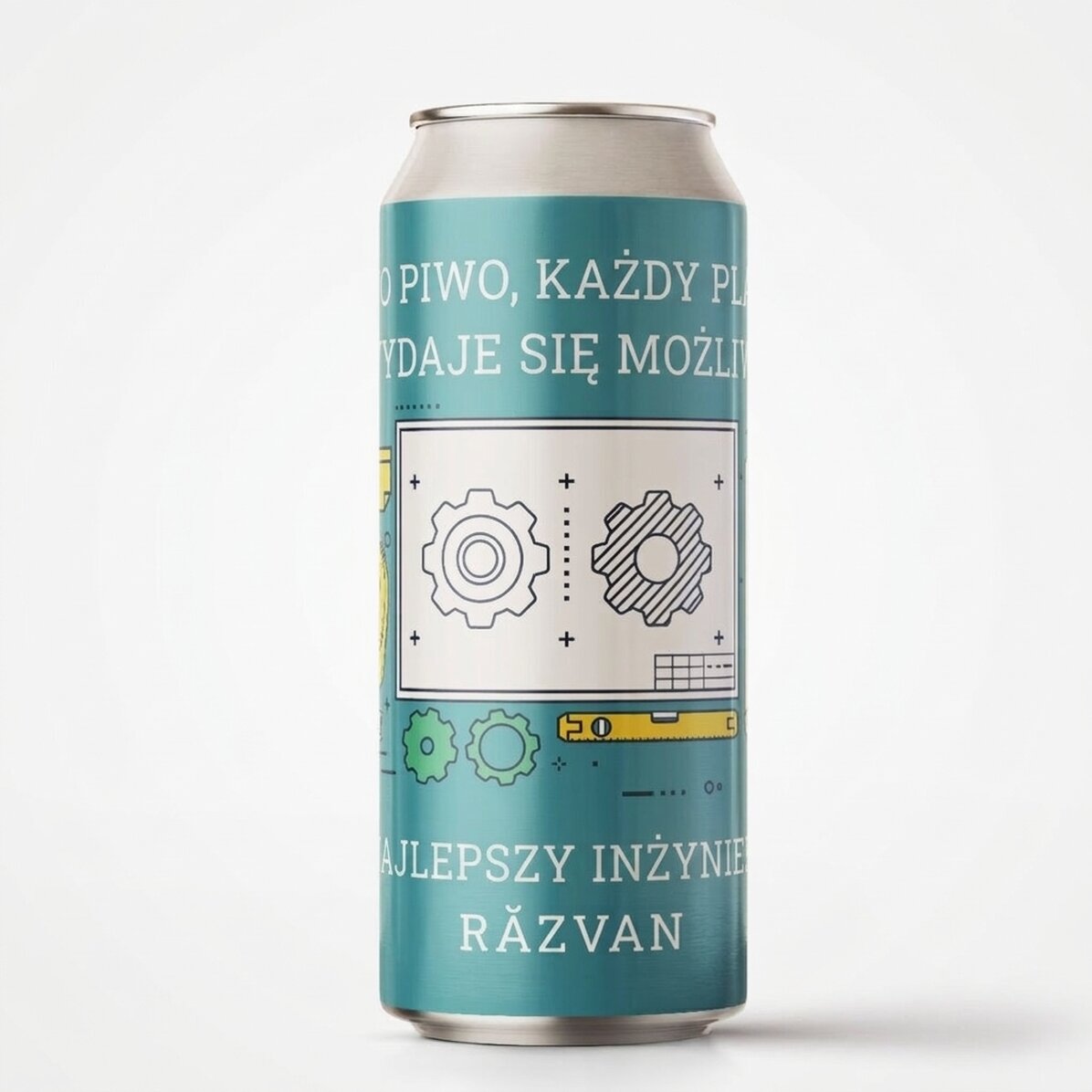 Piwo w puszce z indywidualnym nadrukiem – Inżynier