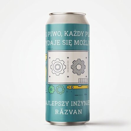 Piwo w puszce z indywidualnym nadrukiem – Inżynier