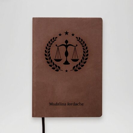 Personalised leather diary with text - Lawyer