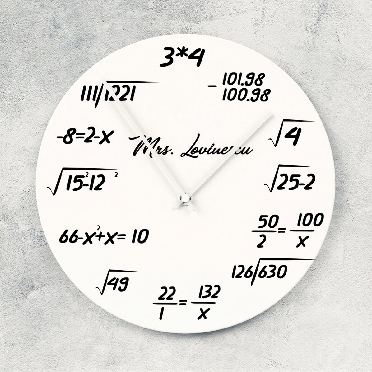 Zegarek z imieniem – Matematyka