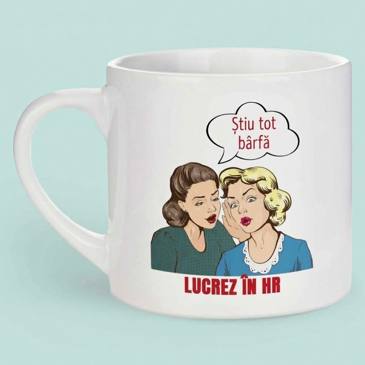Spersonalizowany kubek do espresso z napisem dla działu kadr