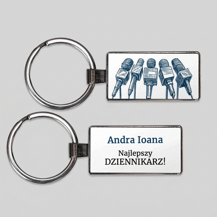 Spersonalizowany brelok z napisem – Dziennikarz