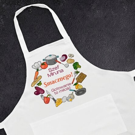 Indywidualnie zaprojektowany zestaw z napisem – Kitchen tale