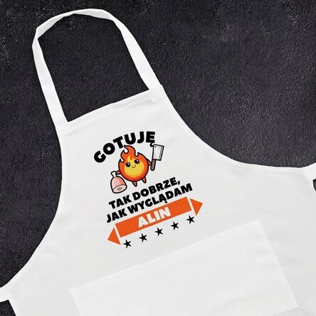 Fartuch z imieniem na zamówienie – AS GOOD AS I LOOK
