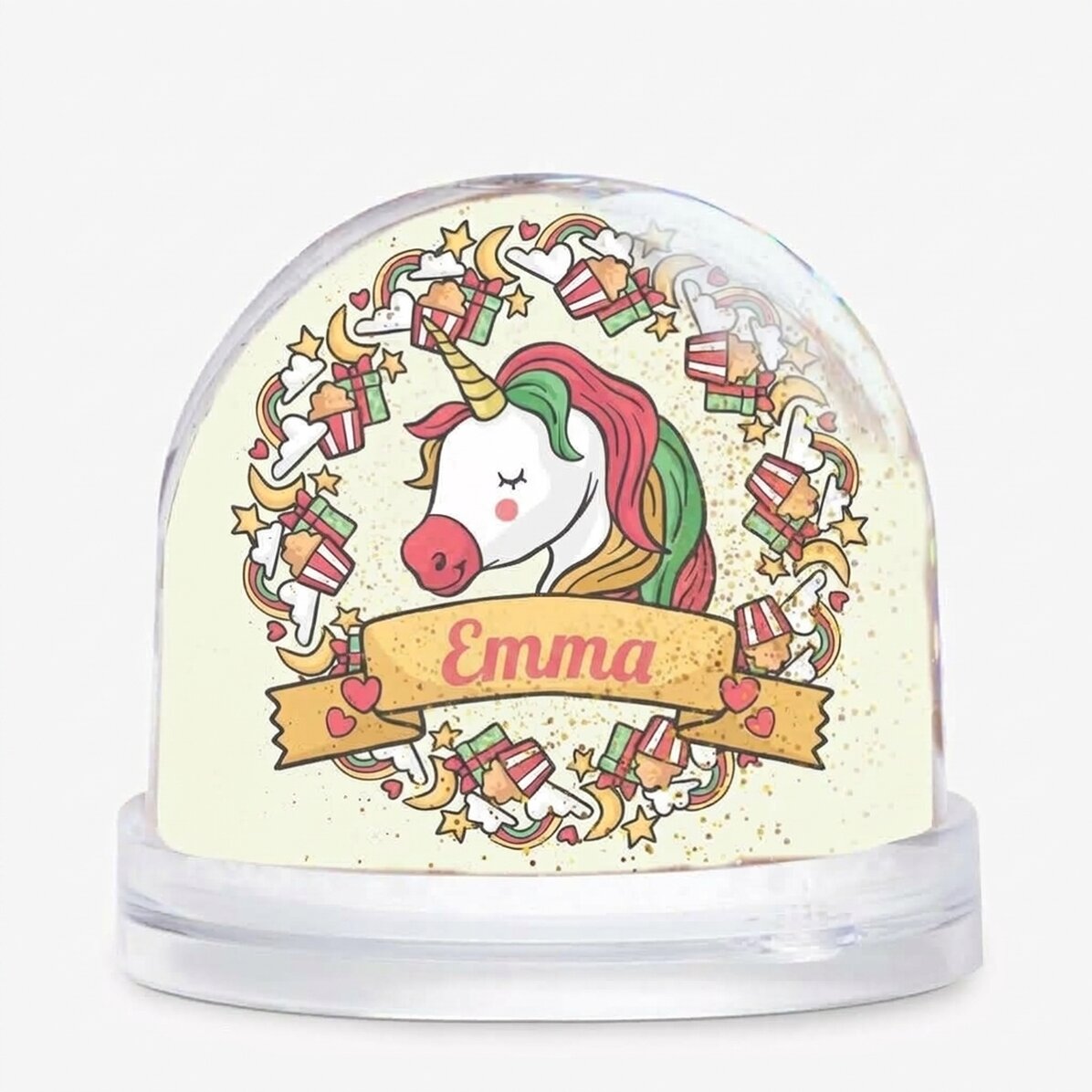 Spersonalizowana kula biurkowa ze zdjęciem i napisem – Birthday Unicorn