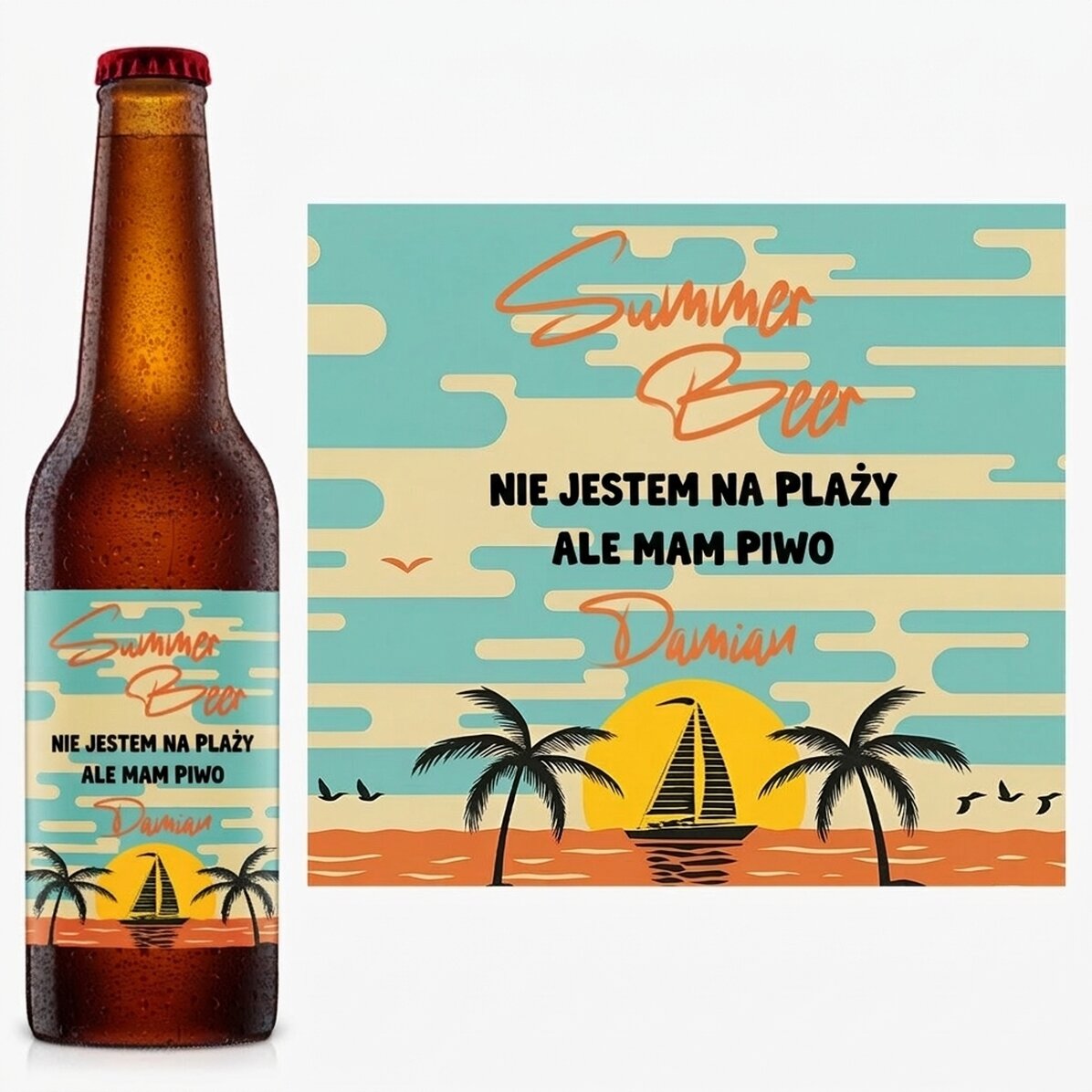 Piwo z indywidualnym nadrukiem – Summer vibes