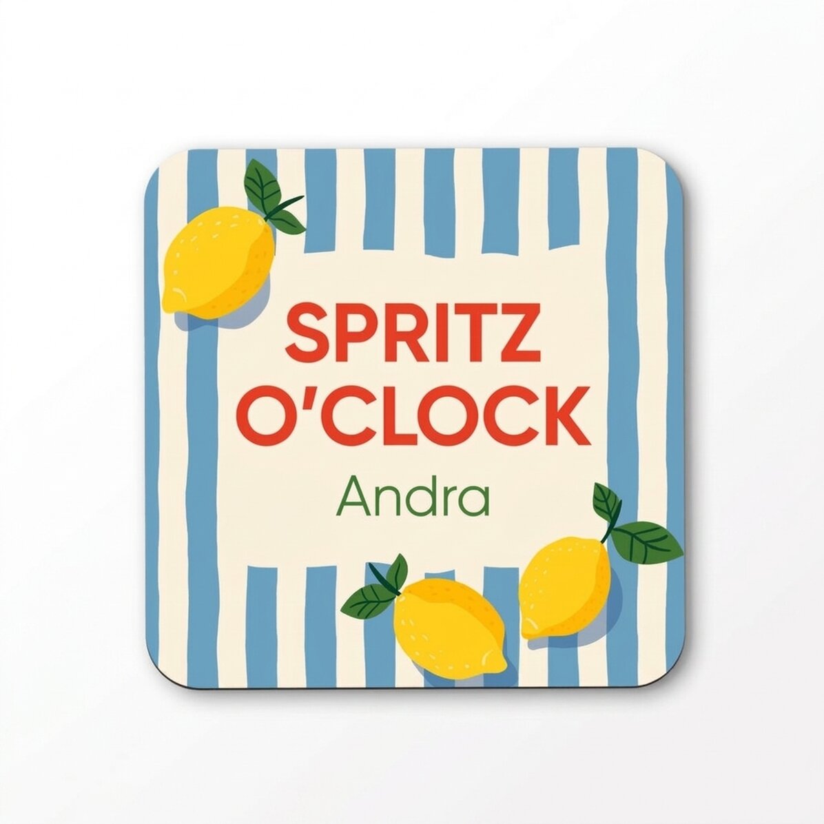 Spersonalizowana podkładka pod kubek z napisem – Spritz O’Clock